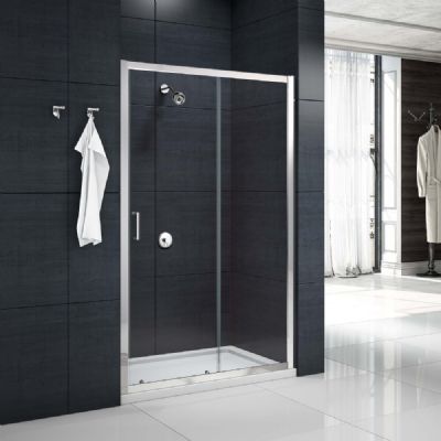 Merlyn MBOX Chrome 1500 Sliding Door (Optional Side/Inline Panel), MBS1500 Merlyn MBOX Chrome 1500 Sliding Door (Optional Side/Inline Panel), MBS1500